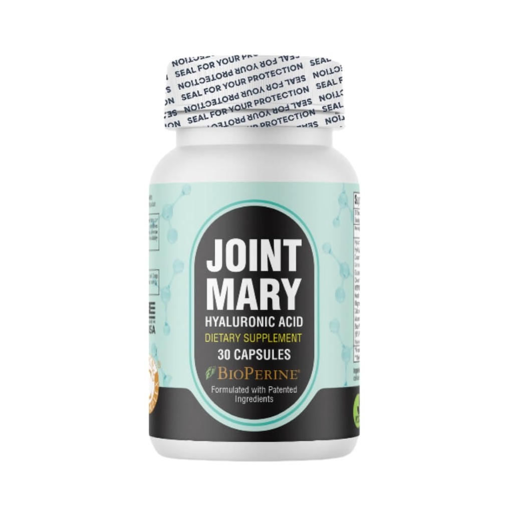 Hyaluronsyratillskott - Avancerat gemensamt stöd med hydrolyserad Collagen, gurkmeja, glukosamin, MSM, vitamin C - 30 kapslar