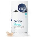 Mida Health® Zenful Sleep 6-in-1 Natural Sleep Aid för vuxna utan melatonin | Deep Sleep Supplement med Ashwagandha KSM-66® och Venetron® | Stöder Cortisol Balance | 90 kapslar