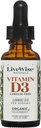 LiveWise Naturals Organic Vitamin D3 Liquid Drops, Vegan, Non-GMO, Plant-Based, 200 IE per Drop, stöder Immune, Bone och Mood Health, Easy-to-Absorb, i MCT Oil 1000 IU