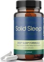 Djup sömnformel, naturlig sömnhjälp utan melatonin, Magnesium Bisglycinate, L. Theanine, Inositol, sömnpiller för vuxna, 60 Vegan kapslar