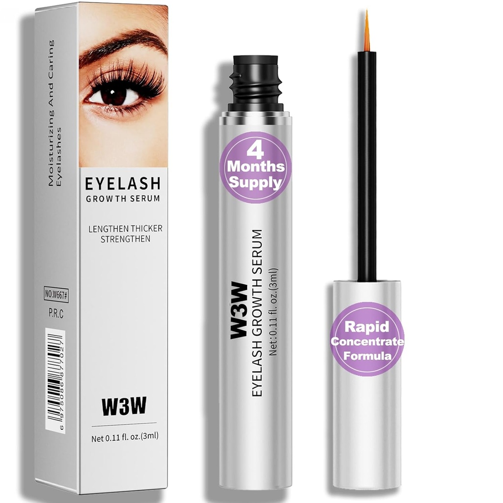 Lash Serum- Rapid Eyelash Growth Serum för tronger, friskare Lashes & Brows, Vegan & Cruelty-Free (1 PCS)