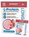 Prolon Longevity Plant Based Protein Powder | Muscle Synthesis & Repair, Healthy Aging, Boost Performance | Vitaminer, Gluten Free, Amino Acids, Antioxidanter | 25g Protein | Berry, 12 Packets