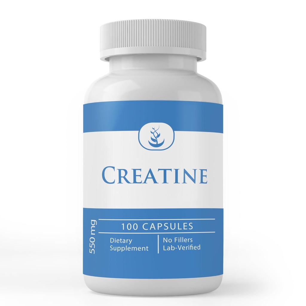 PURE ORIGINAL INGREDIENTS Creatine (100 kapslar) Alltid ren, inga tillsatser eller fillers, Lab Verified