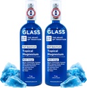 Topical Magnesium Oil Spray Glass flaska från antika Zechstein Sea och Trace Mineral 7 floz - Transdermal Pure Magnesium Spray Oil för fötter, muskelavslappning, Leg Cramps, sömn och övergripande hälsa