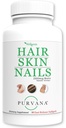 Wellgenix Purvana Hair, Skin och Nails - En dag Softgel - 2500mcg Biotin, DMAE, MSM, Horsetail, Grape Seed Extract - Anti Aging, PCOS & Postpartum Hair Growth, Strong Nails (90 Count)
