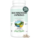 Magnesium Capsules - Energiproduktion - Muscle & Nerve Health - Benstöd - Magnesium Supplement från Magnesium Oxide, Magnesium Glycinate Chelate och Magnesium Citrate - 180 greve av Maxi Health