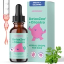 JoySpring DetoxZee Cilantro Drops för barn - Natural Detox Support med Zeolite & Cilantro Extract - Gentle Whole-Body Cleanse för barn och småbarn - Kid-Friendly Liquid Detox, 30 portioner