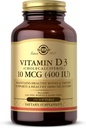 Solgar Vitamin D3 (Cholecalciferol) 10 MCG (400 IE), 250 Softgels - Hjälper till att upprätthålla hälsosamma ben och tänder - Immunsystemsupport - Icke-GMO, Gluten Free, Dairy Free - 250 portioner