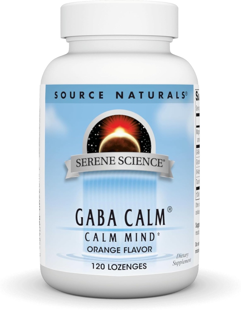 Källa Naturals Serene Science, GABA Calm - Stöder en lugnande humör, snabbt lösa orange smak * - 120 Lozenges