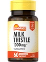 Sundance Mjölk Thistle 1000mg | 60 Snabbsläpp kapslar | Traditionell Herbal Supplement | Icke-GMO och Gluten Fri Formel