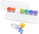 Weekly Pill Organizer 1 gång om dagen, KOVIU Removable Pill Box 7 Day, Portable Travel Pill Case, Once Daily Medication Container Holder, Week Pillbox Dispenser for Vitamin Medicine Supplement, White