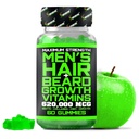 Best Beard Stuff Beard Growth Vitamins - Biotin Gummies for Beard & Hair Growth - Maximal Styrka 620.000mcg Biotin med Collagen, MSM, Keratin & Bamboo Extract