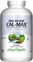 Maxi Health 500 mg kalciumtillskott med vitamin D3 (1000 IE) och magnesium (500 mg) - Ben, tänder och gemensamt stöd för män och kvinnor - 240 tabletter