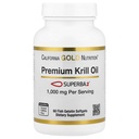 Kalifornien Gold Nutrition Premium Krill Oil med Superba2 Bioavailable Omega-3s från Antarctic Krill - Hjärt & Hjärnhälsa Support - Glutenfri, icke-GMO - 1000 mg - 60 Fisk Gelatin Softgels
