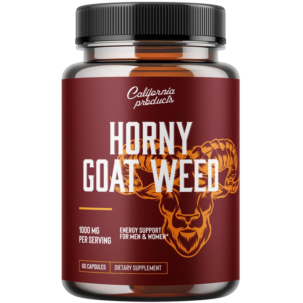 Horny Goat Weed Complex - Manliga Enhancement Pills och Natural Testosteron Booster för Män Manlig Prestation Pre Workout Supplements Muskeltillväxt