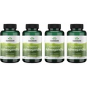 Swanson Ashwagandha Powder Supplement - med Ashwagandha Root för att främja stressavlastning och energi - Ayurvedic Supplement for Natural Wellness (100 kapslar, 450mg vardera) 4 Pack