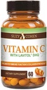 100% naturlig vitamin C från Acerola Cherry med Lavitol DHQ Dihydroquercetin Plus 250 mg Citrus Bioflavonoids - Whole-Food Vitamin C, No Synthetic Ascorbic Acid och No Additives - 250 mg, 60 kapslar