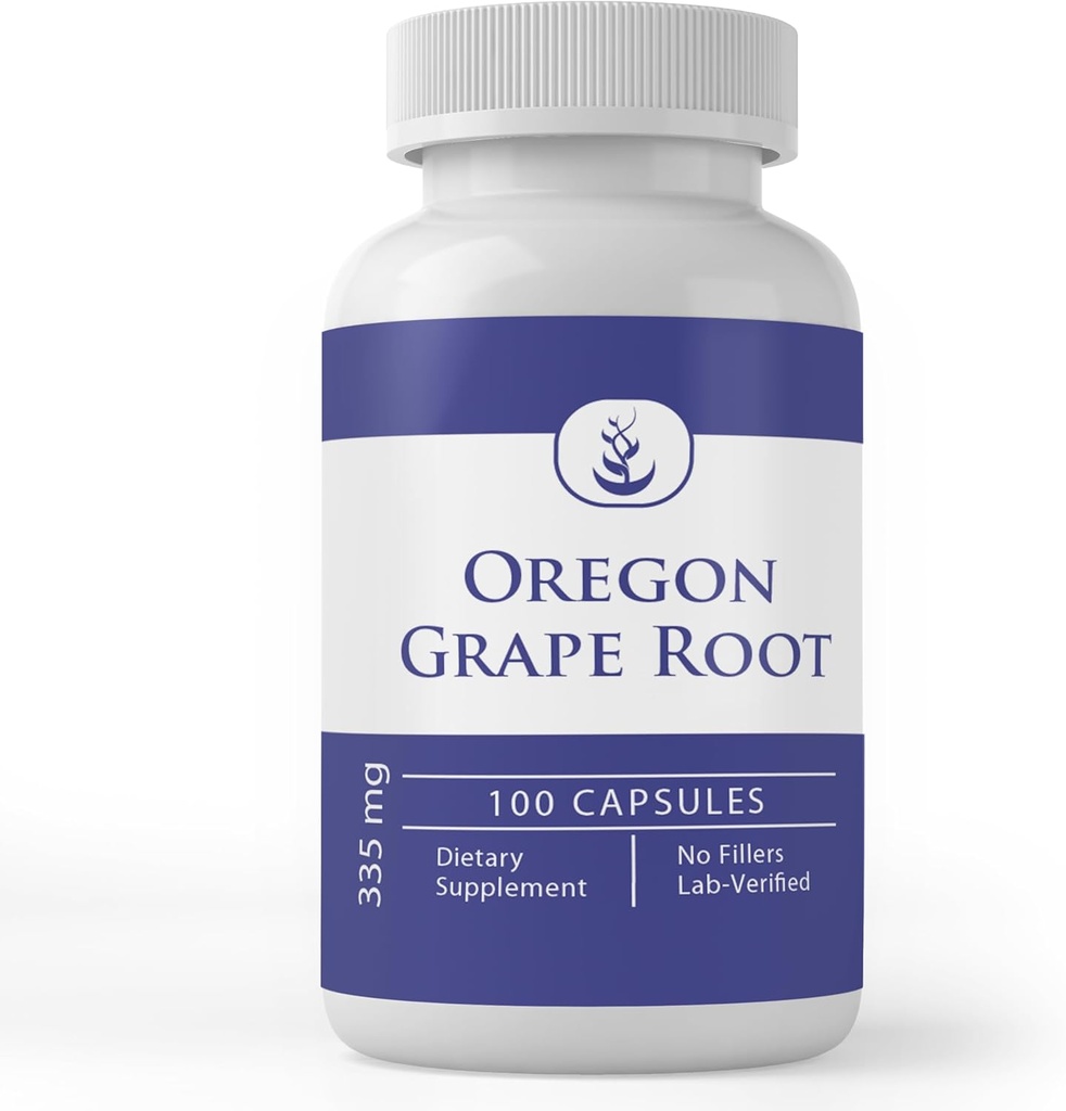 Rena originalingredienser Oregon Grape Root (100 kapslar) Alltid rena, inga tillsatser eller filter, Lab Verified
