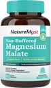 Magnesium Malate, Chelated Form, Högt Absorbable, icke-buffert, Gentle på mage, för vuxna och barn, flexibel dos, energiproduktion, Nerve & Muscle Function, 90 Vegan kapslar