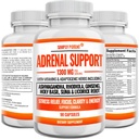 Adrenal Support och Cortisol Manager - 90 kapslar, Adrenal Health Supplement med Ashwagandha, Licorice Root, Rhodiola Rosea, Ginseng, Helig Basil för Adrenal Fatigue för kvinnor och män