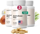 Nourished AndroEase Plus - Naturbalans tillskott för kvinnor - Vegan Formel med Zink & Saw Palmetto - 180 kapslar för daglig välbefinnande och vitalitet - Tillverkad i USA