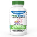 DrFormulas organisk prebiotisk fiber för förstoppningshjälp | Nexabiotic Superfood-flikar för probiotisk matsmältningshälsa, 60 tabletter