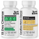 Youth & Tonic Colon Cleanse och CandEase Matrix Pills | Stöd för Body Detox Gut Health & Intestinal Flora Återställ Normal Acidity Level