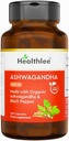 Organiska Ashwagandha kompletterar kapslar för män och kvinnor | Ashwagandha Root Powder med Black Pepper | Ashwagandha Organic Complex of India 60 Day Supply.