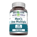 Fantastiska formler Mäns One Multivitamin Supplement | Mat Baserat | 150 tabletter | Perfekt blandning av vitaminer, mineraler & probiotika | Non-GMO | Gluten-Free | Tillverkad i USA