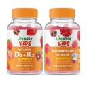 Livlig vitamin D3 + Vitamin K2 Kids + Magnesium Kids, Gummies Bundle - Great Tasting, Vitamin Supplement, Gluten Free, GMO Free, Chewable Gummy