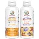MaryRuth Organics Lion's Mane Liposomal (Coffee Cake) & Collagen Booster Liposomal (Maple Hot Cocoa) Clean Label Project Verified® Vitaminer för kognitivt stöd, skönhet och gemensam hälsa, Vegan, icke-GMO