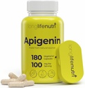LongLifeNutri Apigenin 100mg - Natural Bioflavonoid från Chamomile Extract, 180 vegetariska kapslar, Supplement for Sleep, Mood, & Relaxation, 6-månaders Supply, GMP Certified, Made in USA