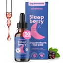 SleepBerry Liquid Melatonin för barn - Naturlig sömnhjälp med Elderberry och vitamin D - ökar immunsystemet medan de sover (1 Fl oz)