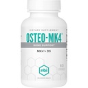 NBI Osteo-MK4 Bone Support | Vitamin D & K Complex | 45mg Vitamin K2 (MK4) för stark benhälsa och funktion | 60ct Veggie Capsules