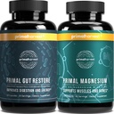 Primal Harvest Primal Gut Restore och Primal Magnesium Supplement 2 Pack Bundle (180 kapslar)