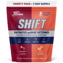 Real Ketones BHB Exogena Ketones Drink Mix Packets Keto Electrolytes Powder Packets No Sugar med 4 Huvud Fasting Electrolytes Plus Hydrating Patented Keto BHB - 7 Count Peach, Mixed Berry