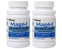 Rising Mag64 Magnesium Klorid Kosttillskott Försenade frisättning tabletter 64 mg, 60 tabletter (Pack av 2)