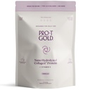 ProT Gold Collagen Protein Powder, 17g Protein Nano-Hydrolyzed Gras Fed Collagen, Vitamin C, 2g Arginin för sårstöd, Gluten Free, All Natural, Fat och Sugar Free, 0g Carbs, Vanilla, 23 oz, 30