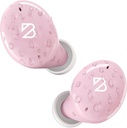 Back Bay Audio Tempo 30 trådlösa öronproppar för små öron - prisbelönt ljud, svettsäkra Bluetooth öronproppar, bekväma öronbuds för kvinnor, rosa hörlurar små öronkanaler, lång batteri hörlurar