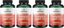 Swanson Pumpkin Seed Oil - High Bioavailable EFAs - (100 Softgel Capsules, 1000mg Varje) 4 Pack