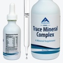 Trace Mineral Complex | Full Spectrum Minerals | Ionic Liquid Mineral Drops för vatten | Electrolytes, Hydration Supplement | 2 fl oz Glass Bottle