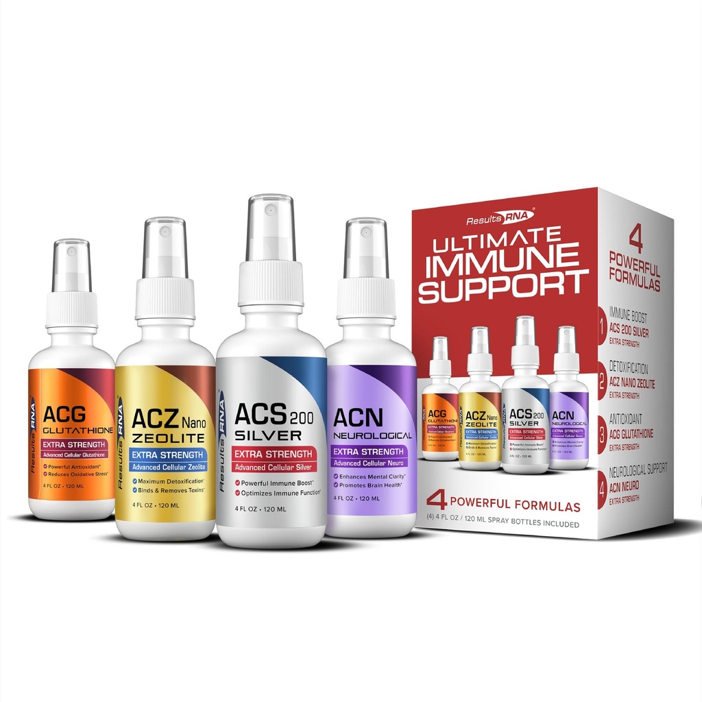 Resultat RNA – Ultimate Immune Support System – ACS 200 Silver/ACZ Nano Zeolite/ACG Glutathione/ACN Neuro Most Advanced Immune Support System Available – Rekommenderas av Läkare över hela världen