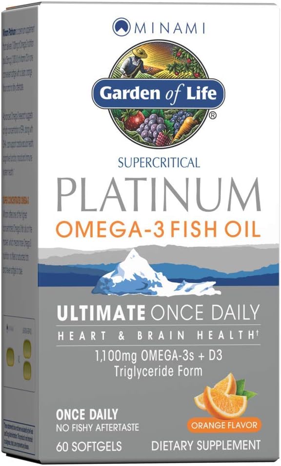 Garden of Life Fish Oil kosttillskott, 60 greve