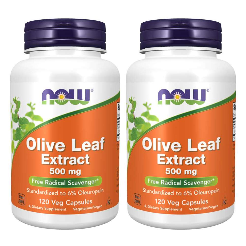 Nu Foods Olive Leaf Extract 500mg Standardiserad till 6% Oleuropein, 120 Vcaps (2 Pack)