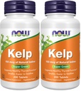 Nu tillskott, Kelp 150 mcg naturlig jod, lättare att svälja tablett, Super Green, 200 tabletter (Pack of 2)