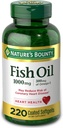 Naturens Bounty Fish Oil 1000 mg Belagda Softgels, 220 greve