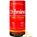 Oh!mino Essential Amino syror tillskott. Stimulantfri kapslar. Alla 9 EAAs, BCAA och den perfekta amino för träning, Amino Energy och att bygga muskler och återhämta sig snabbare.