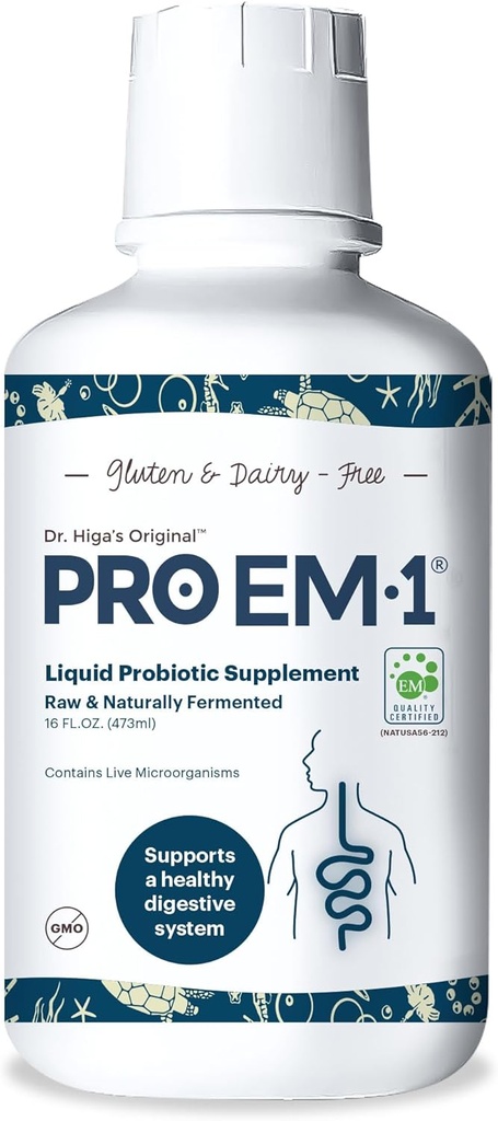 TeraGanix Organic Liquid Probiotic (30 Day Supply), Gut Health Supplement, Dr. Formulerad för vuxna och barn, förbättrar immunfunktion, Digestion & Nutrient Absorption, 6 Mil CFU/ml (16 ml oz)