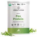 Sprout Living Organic Pea Protein Powder, Unflavored, 20 Gram av växtbaserad organisk proteinpulver utan artificiella sötningsmedel, Non Dairy, Non-GMO, Vegan, Gluten Free (2 pund, 38 portioner)