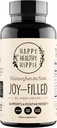 Joy-Filled Mood Support Supplement - 7 Herb Complex w / St Johns Wort (180 Ct) | Rhodiola Rosea, Eleuthero, Ashwagandha | Stress Relief - Hjälper lugna sinnet och kroppen | 100% växtbaserade glada piller